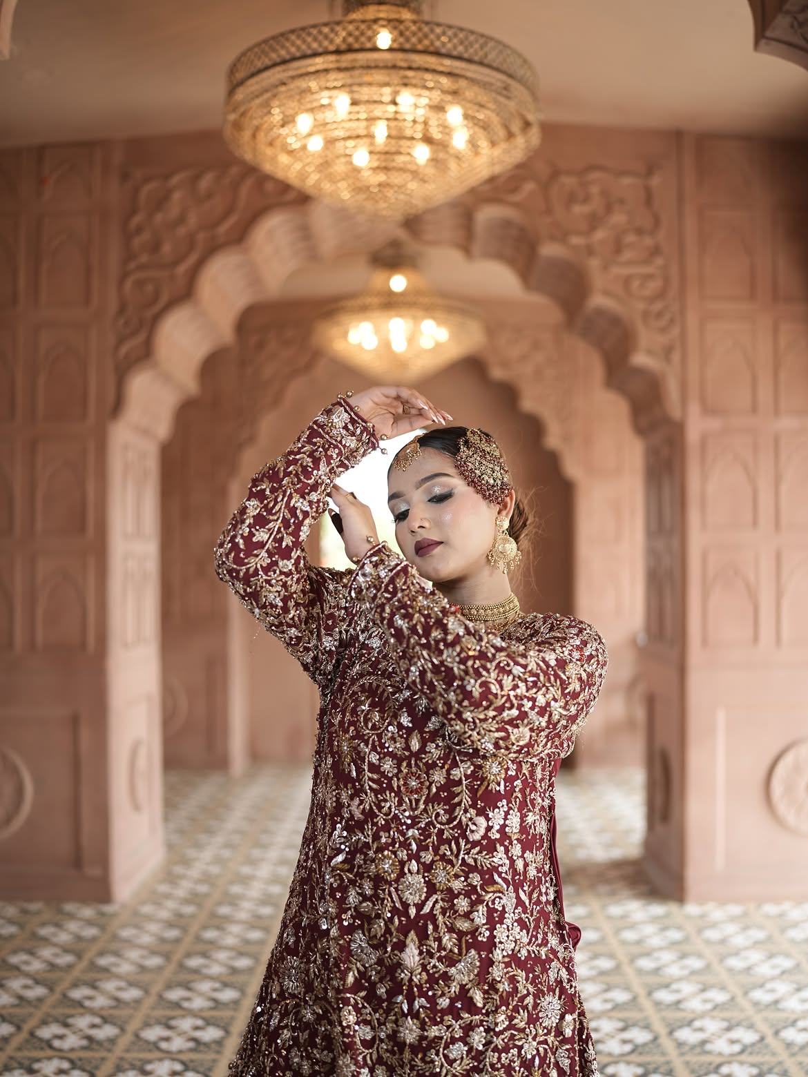 RED FLOOR BRIDAL LUXURY LEHENGA