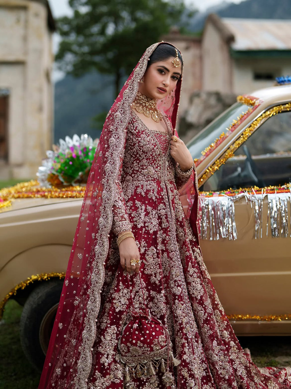 RICH RED BRIDAL LEHENGA