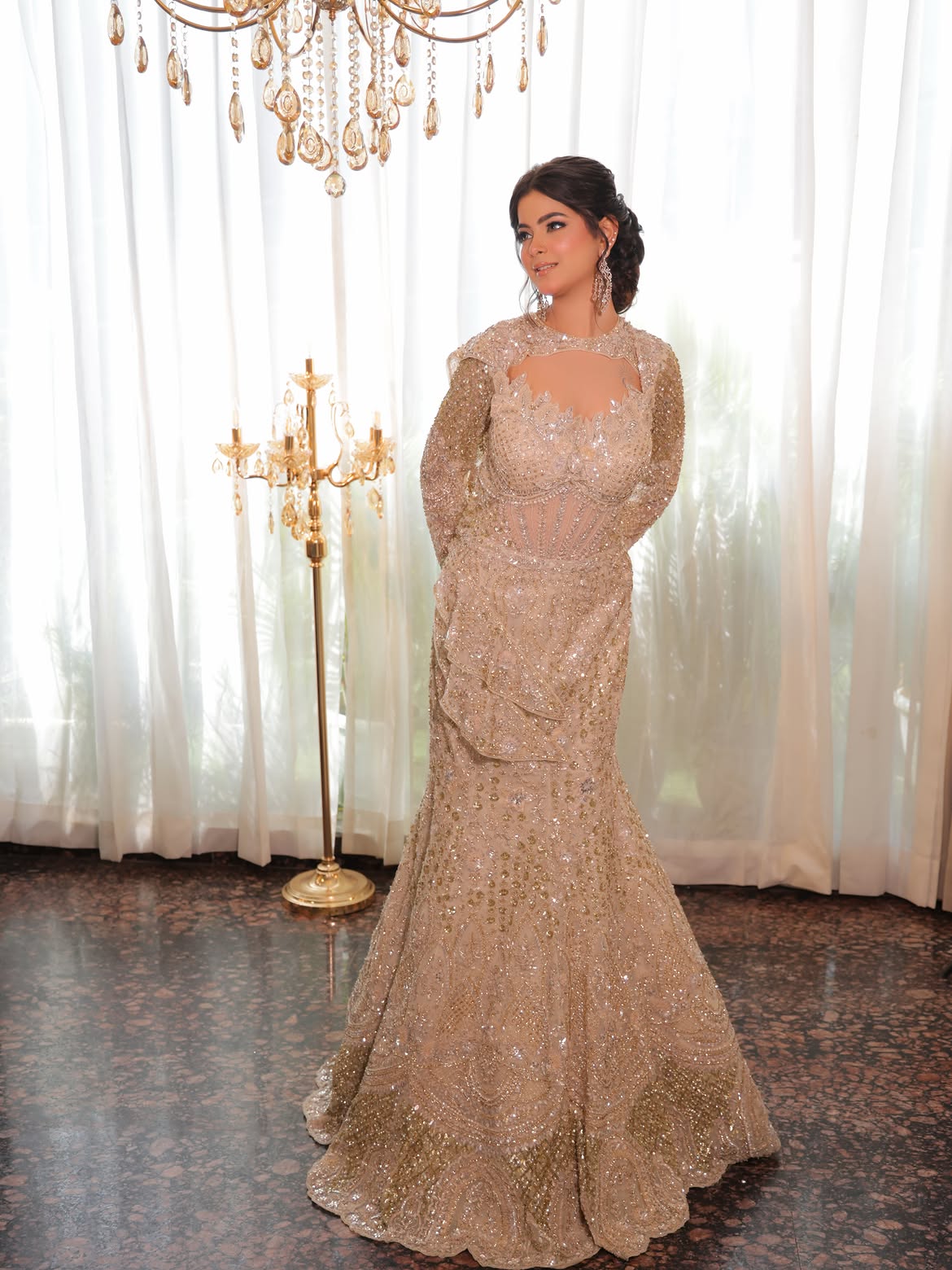 cocktail bridal lehenga