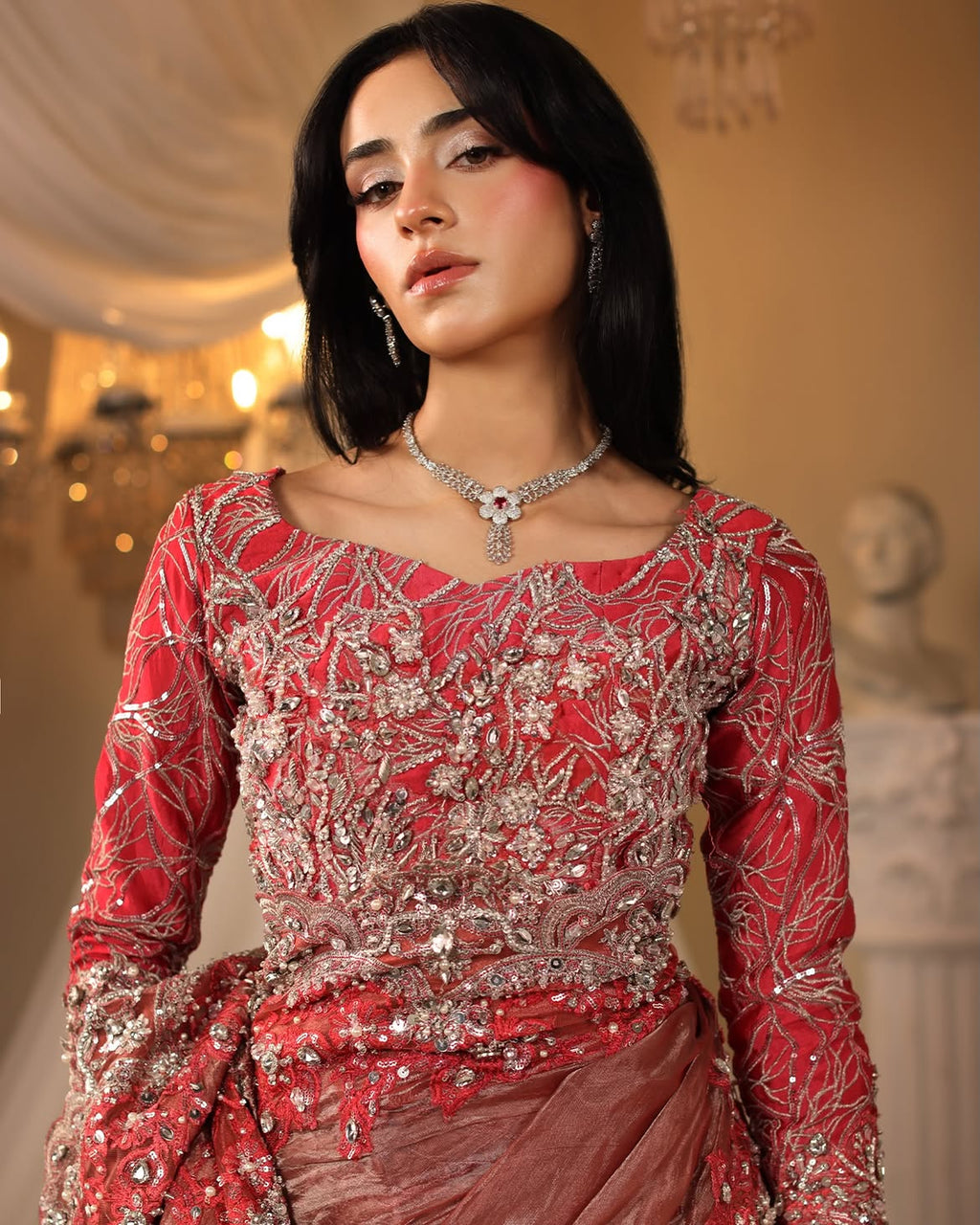 Pastel aesthetic bridal wear