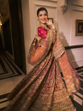 warm tone bridal lehenga