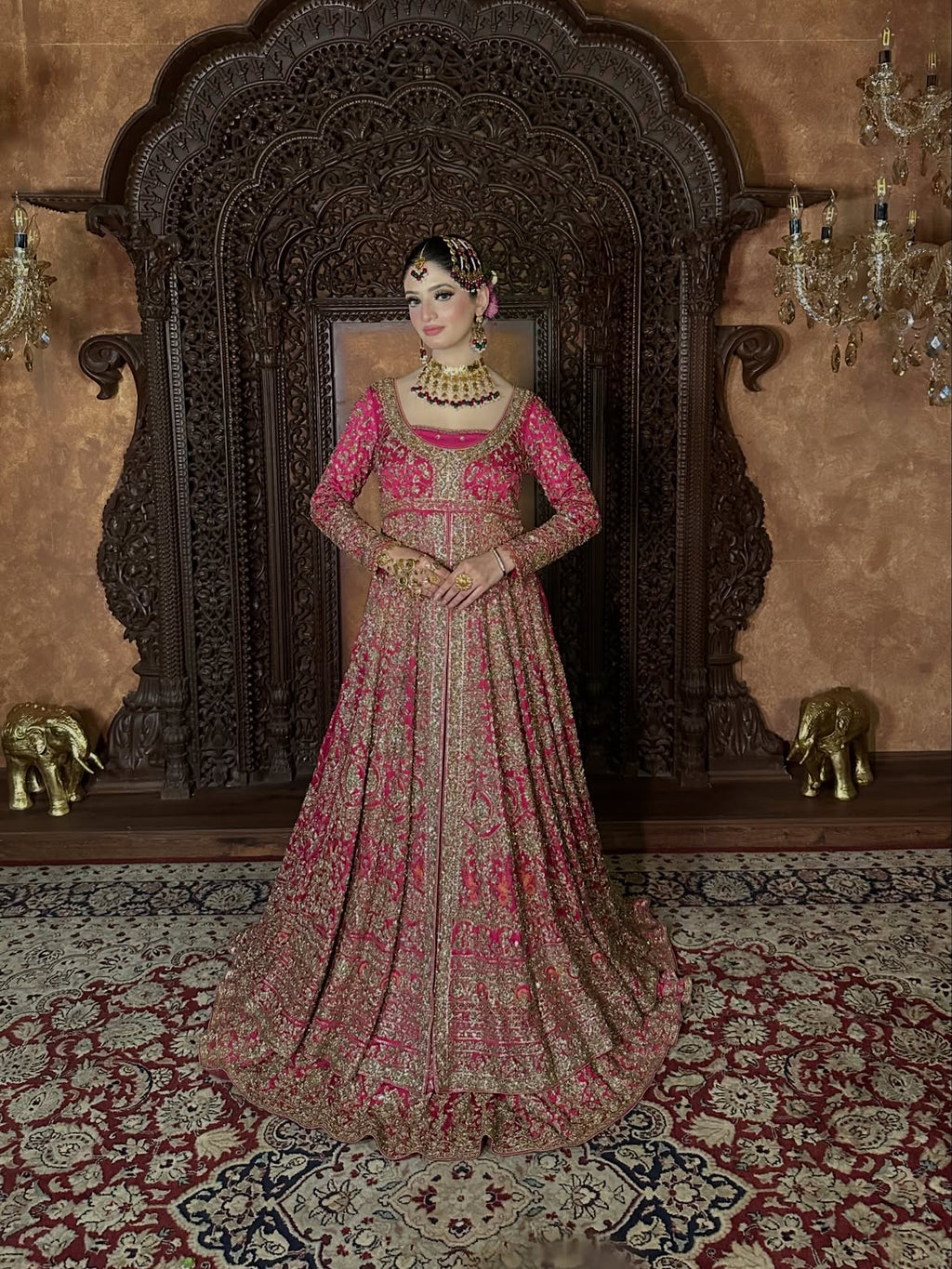 DABKA-TILLA WORK BRIDAL LEHENGA MAXI