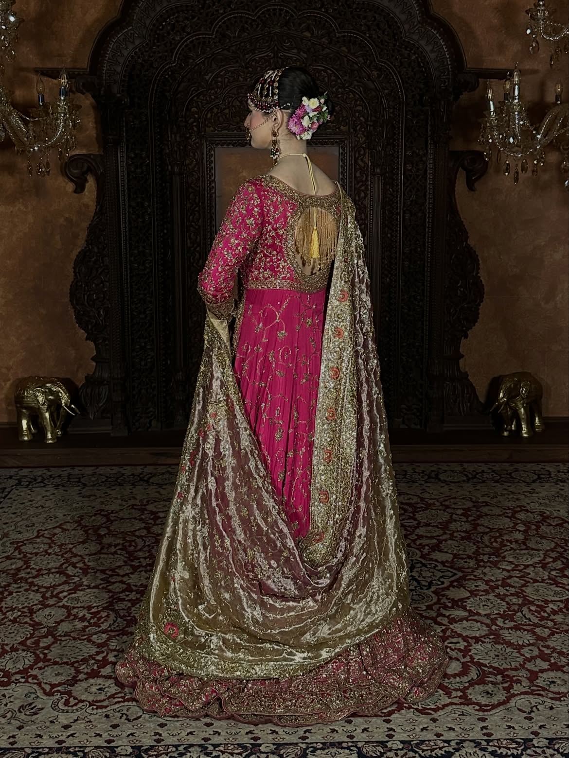 DABKA-TILLA WORK BRIDAL LEHENGA MAXI