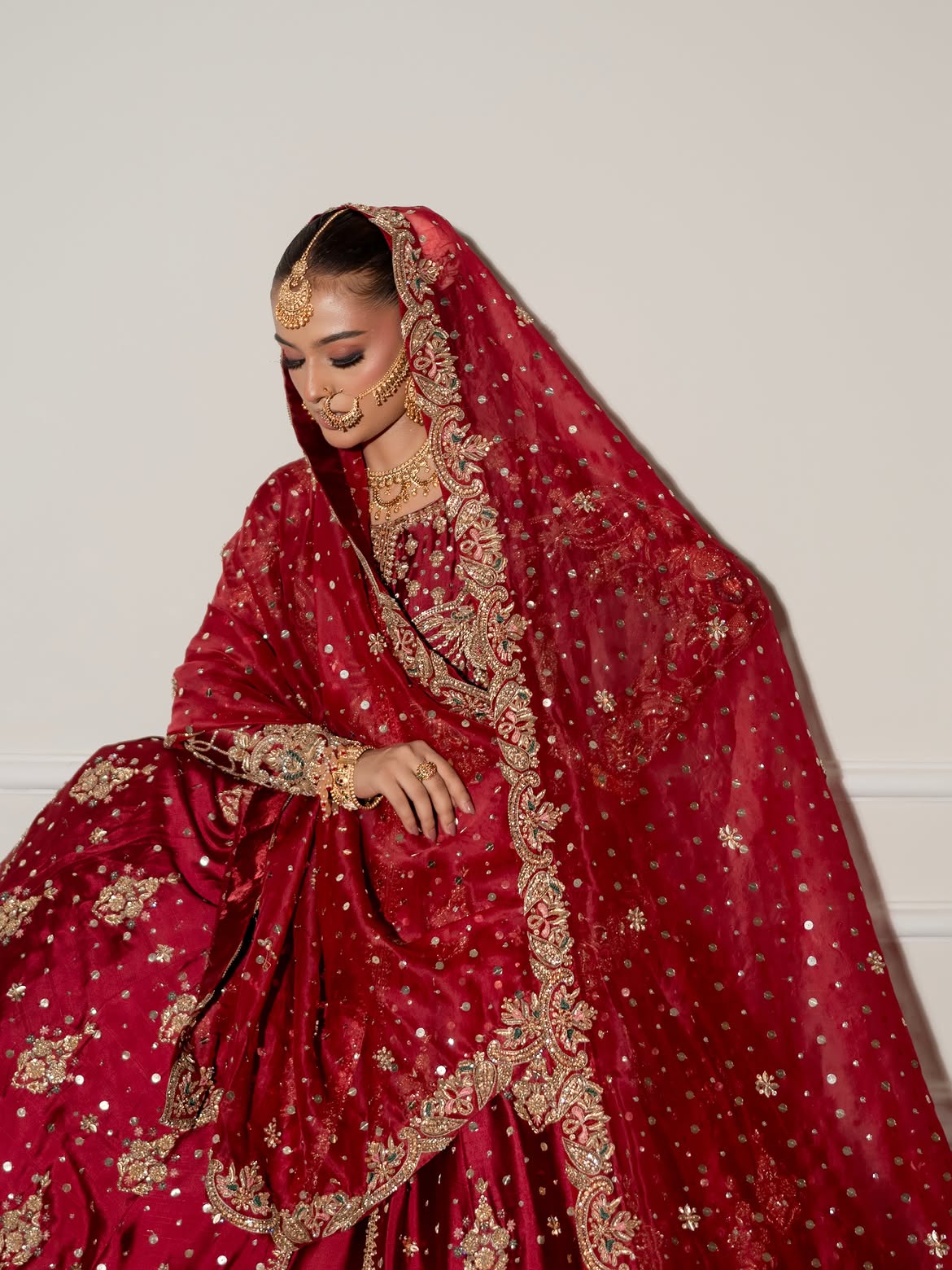 RED BRIDAL LEHENGA