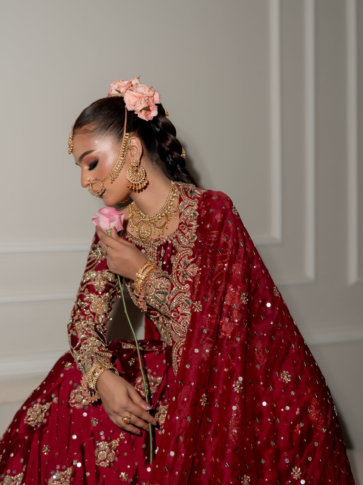 RED BRIDAL LEHENGA