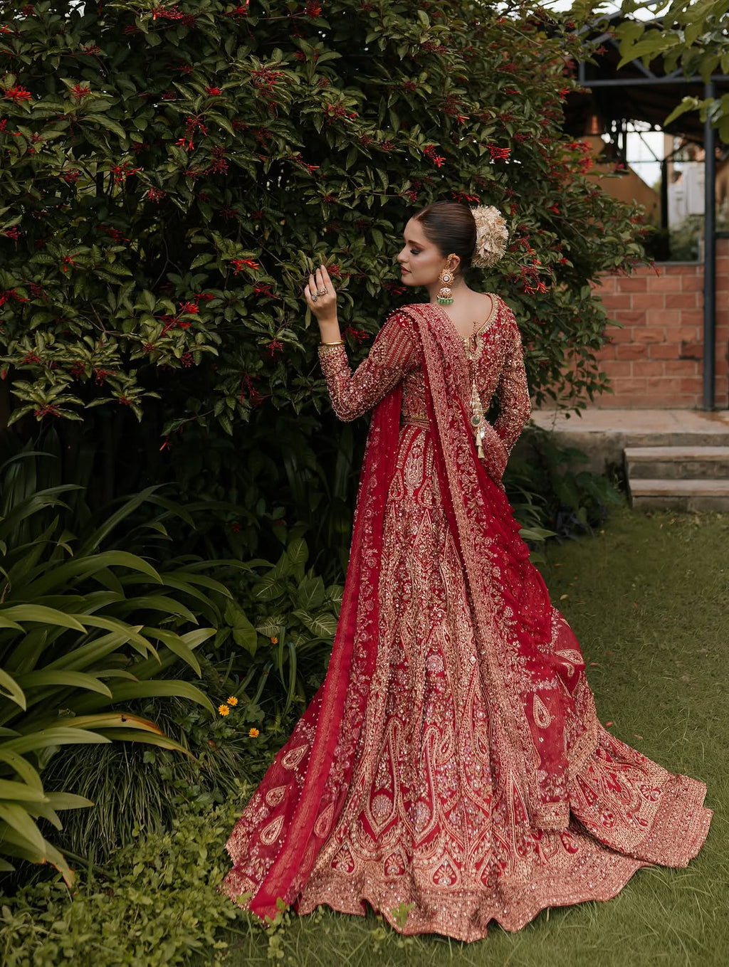 DEEP CRIMSON RED LEHENGA