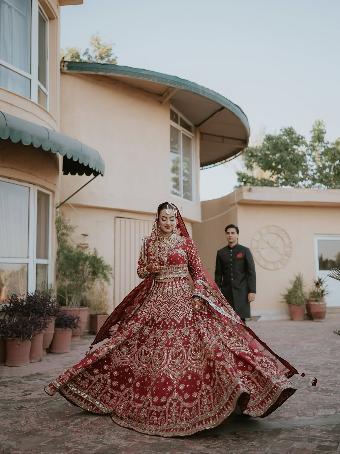 RED BRIDAL LEHENGA