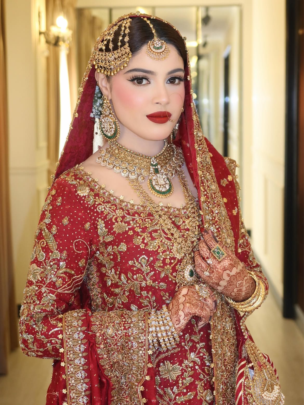 RED BRIDAL LEHENGA