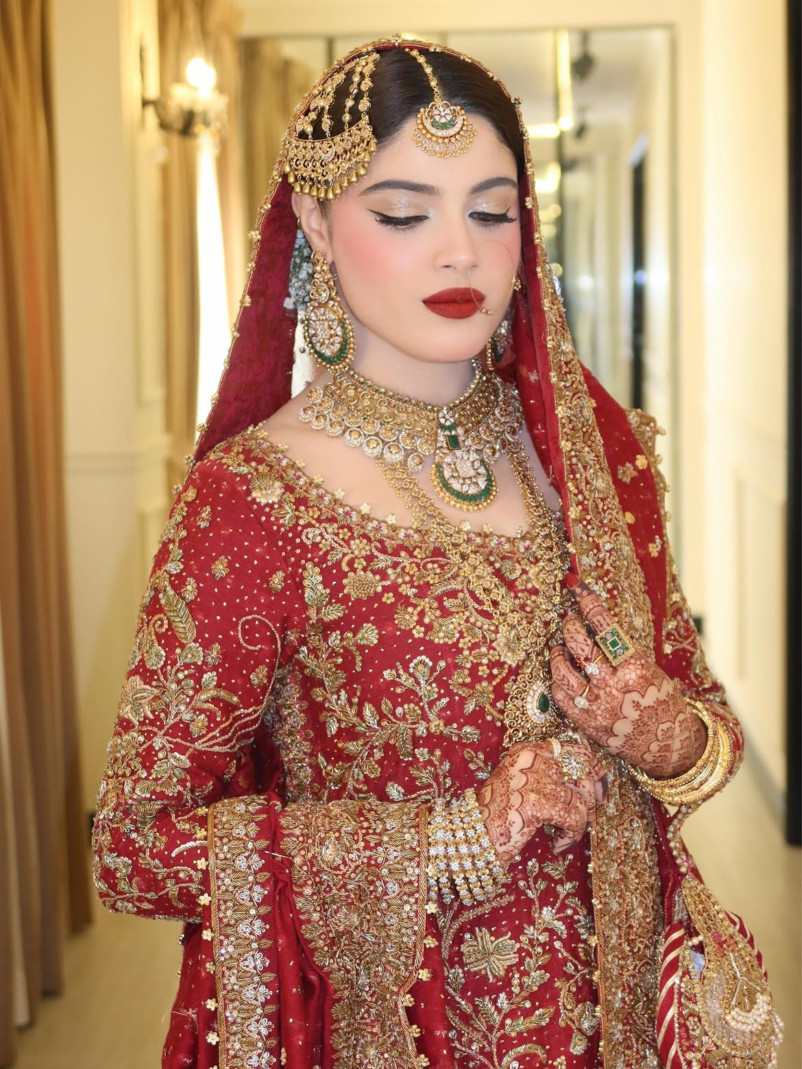 RED BRIDAL LEHENGA