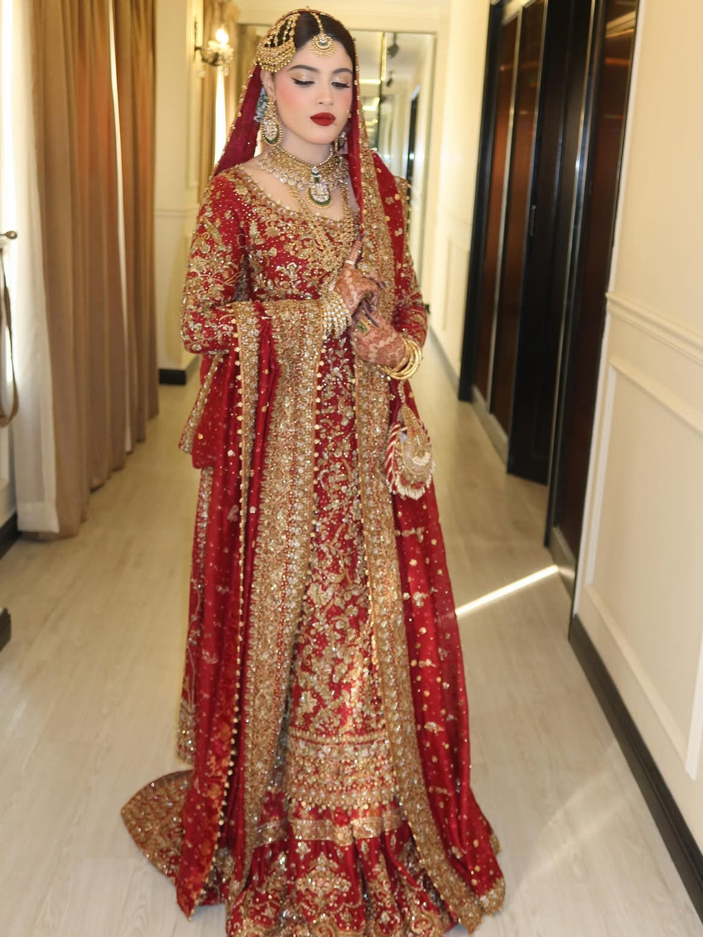 RED BRIDAL LEHENGA