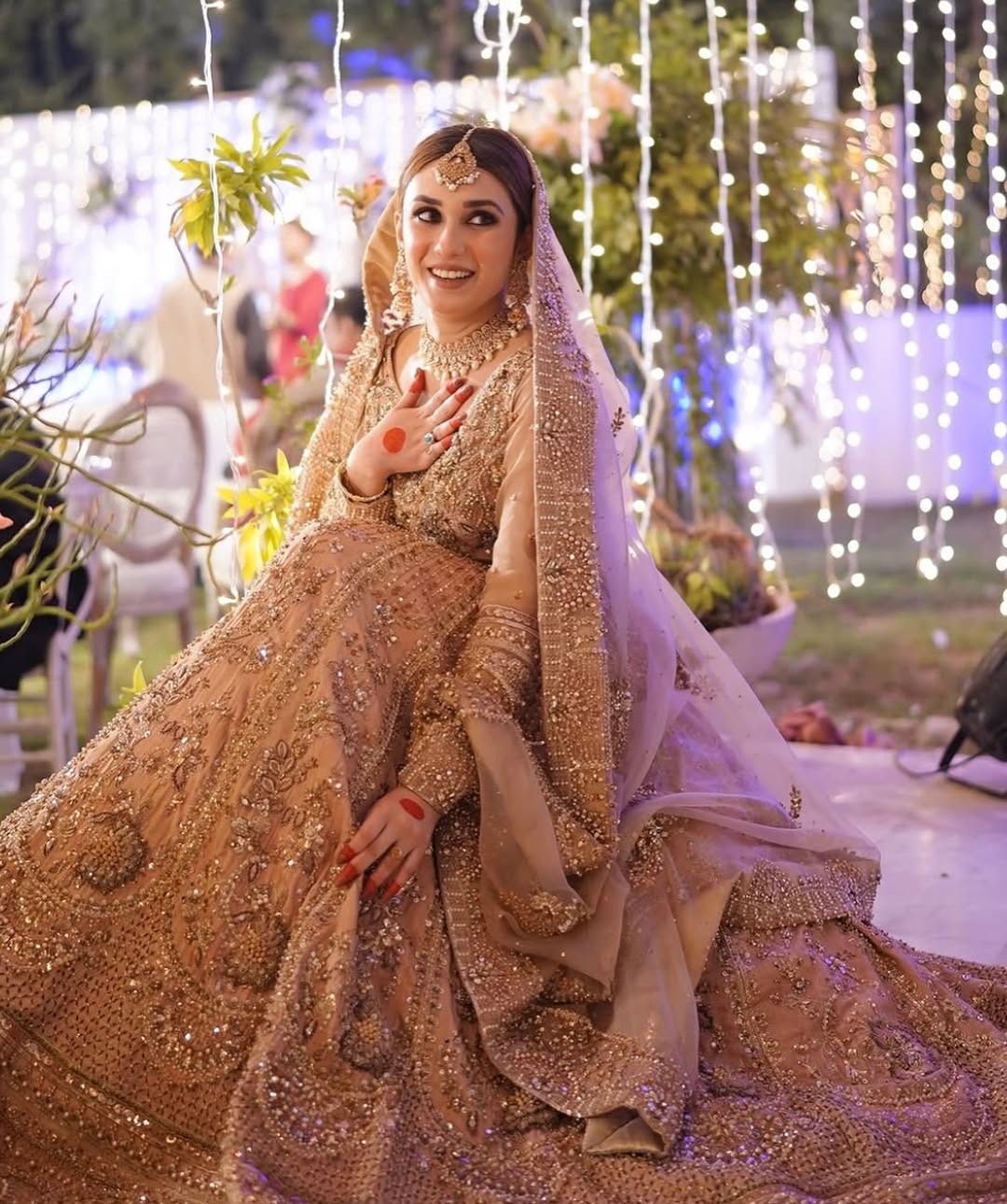 PEACH BRIDAL LEHENGA