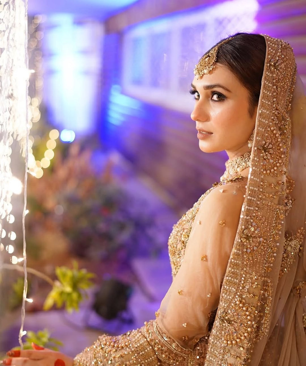 PEACH BRIDAL LEHENGA
