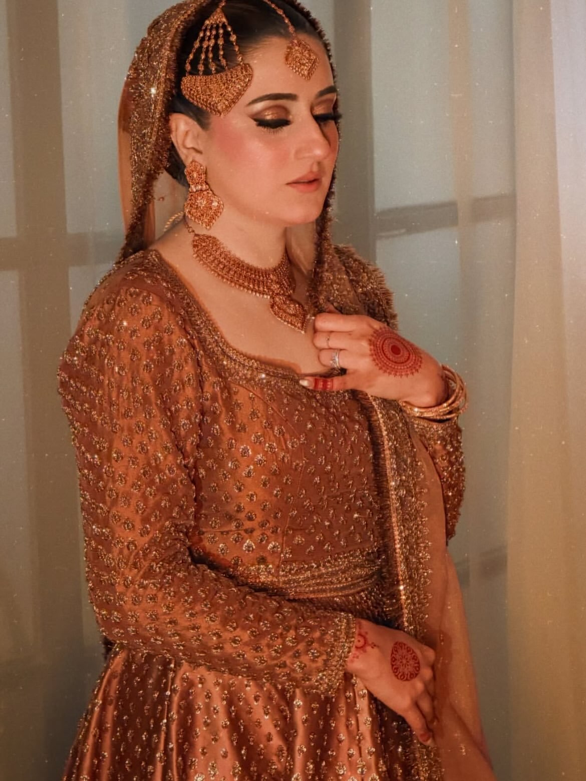 GOLD ZARDORI BRIDAL LEHENGA
