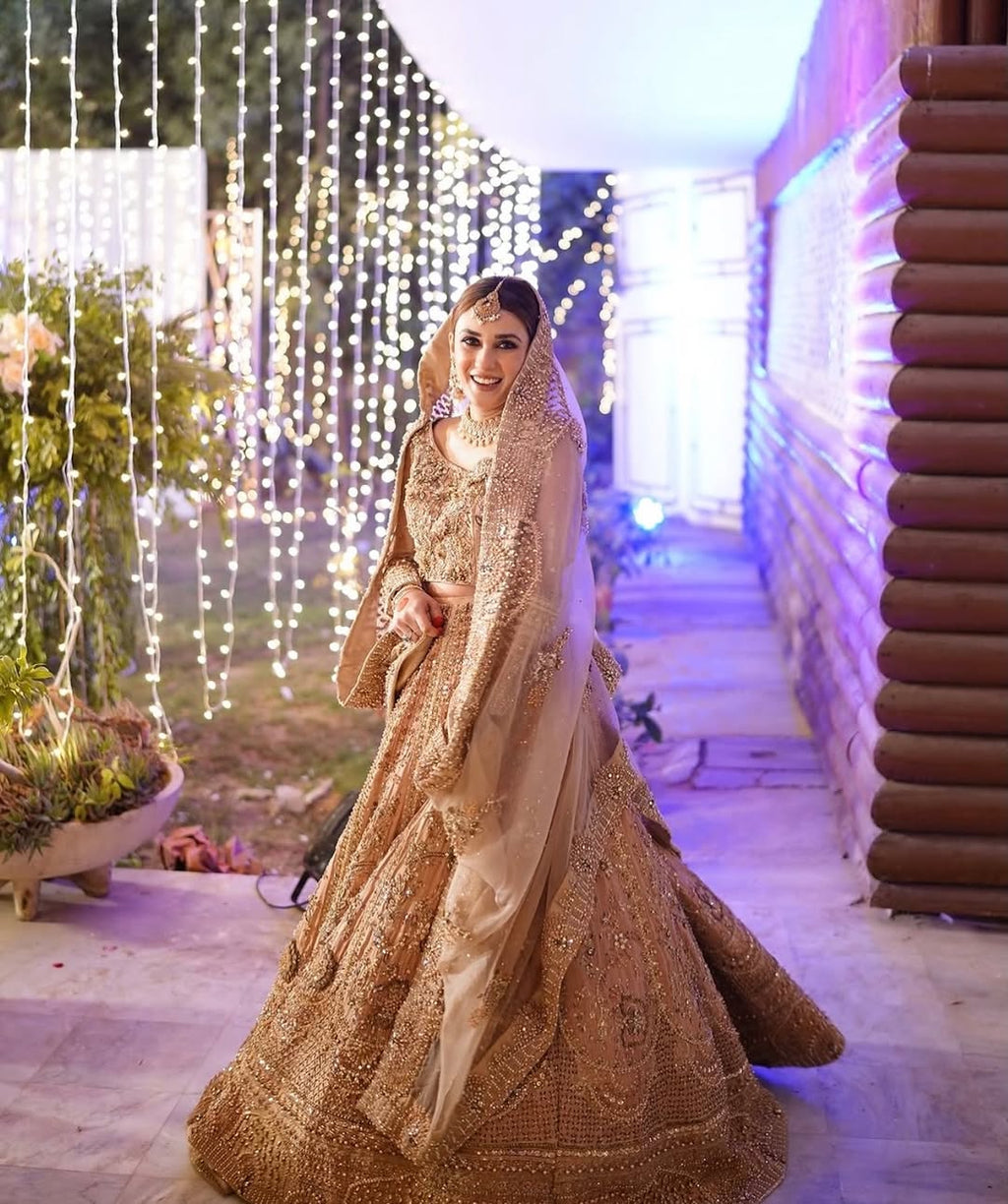 PEACH BRIDAL LEHENGA