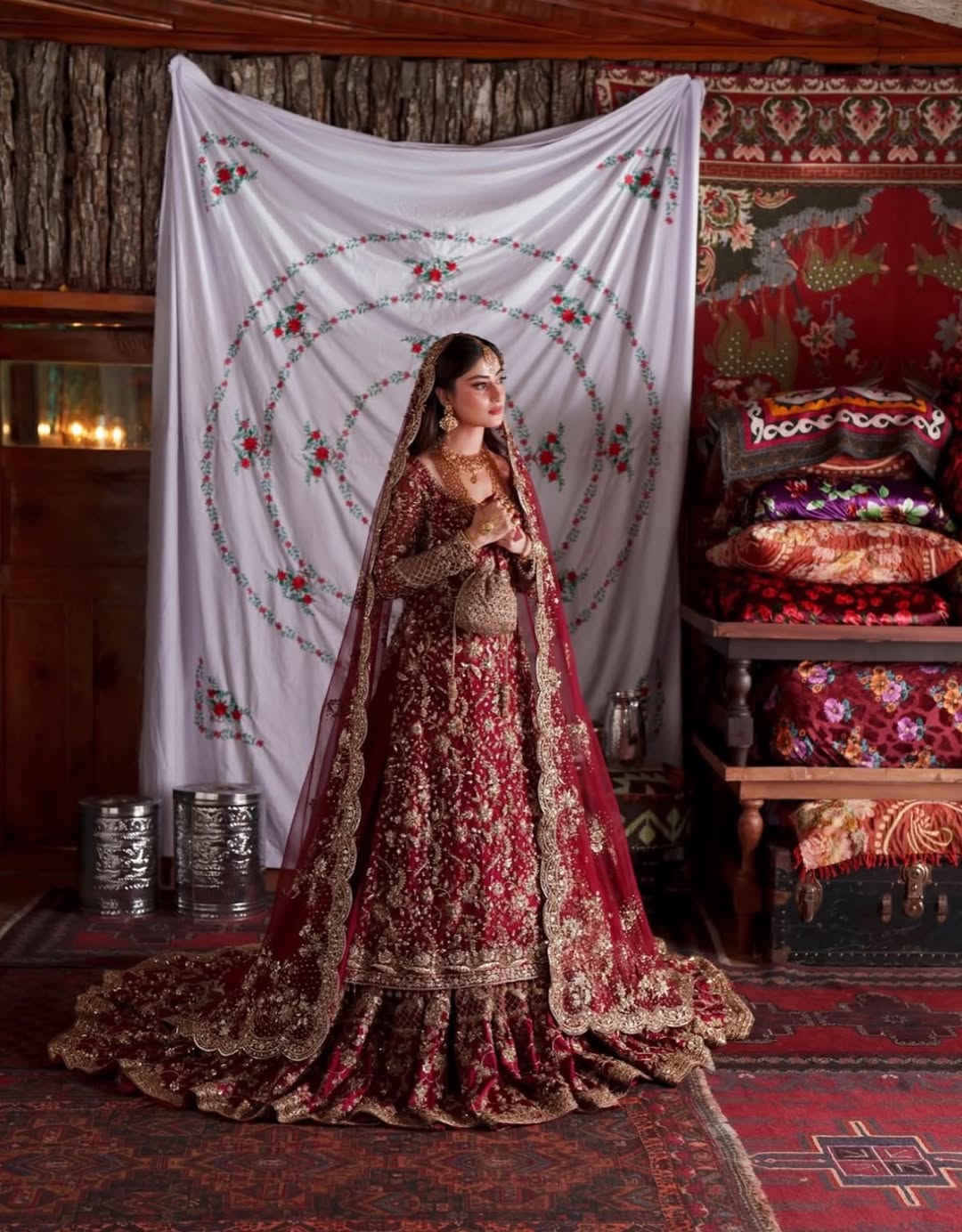 RED BRIDAL LEHENGA