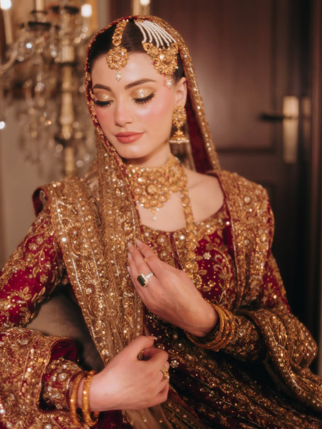 RED BRIDAL LEHENGA CHOLI