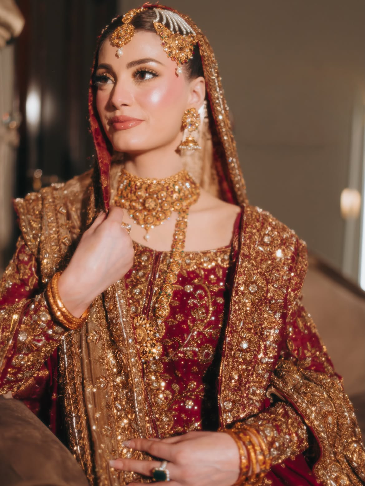 RED BRIDAL LEHENGA CHOLI