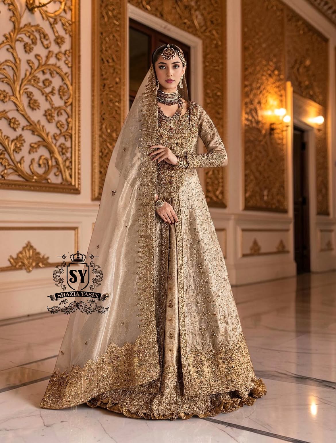 Anarkali jacket pishwas