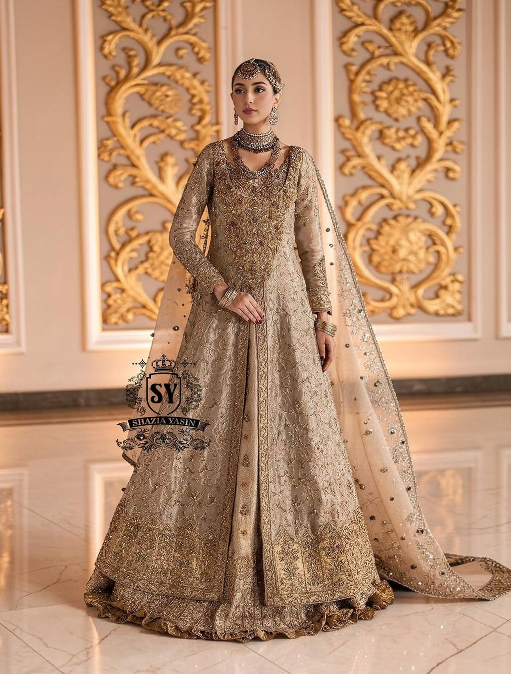 Anarkali jacket pishwas