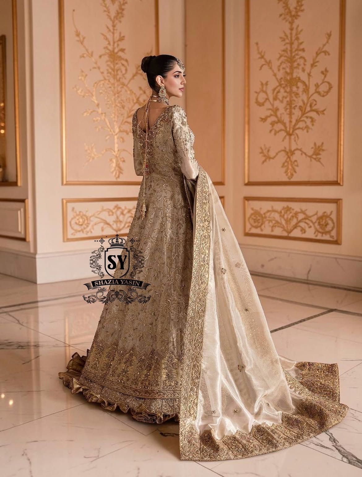Anarkali jacket pishwas