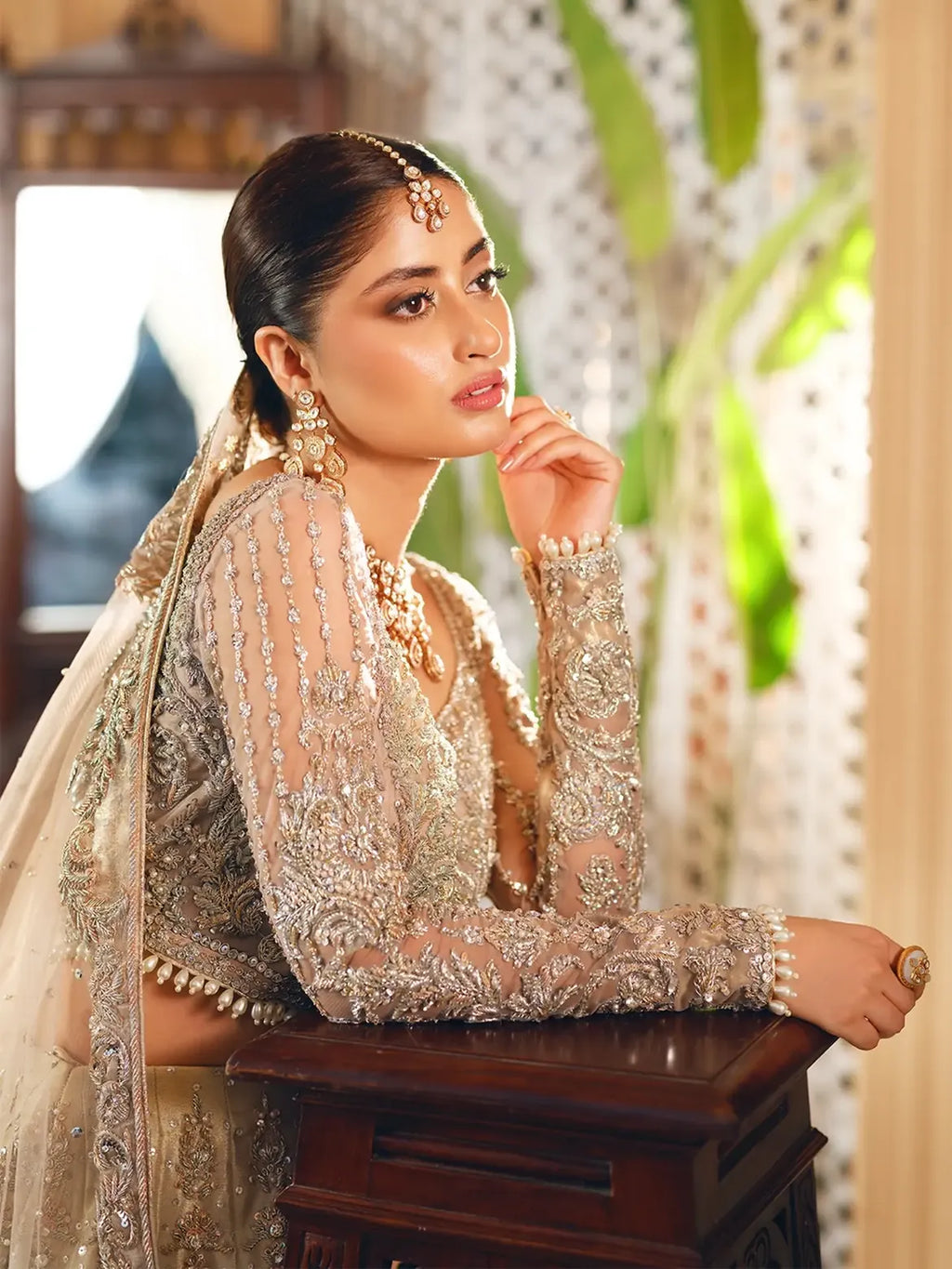 IVORY BRIDAL LEHENGA CHOLI