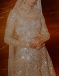 Crystalline ivory bridal wear