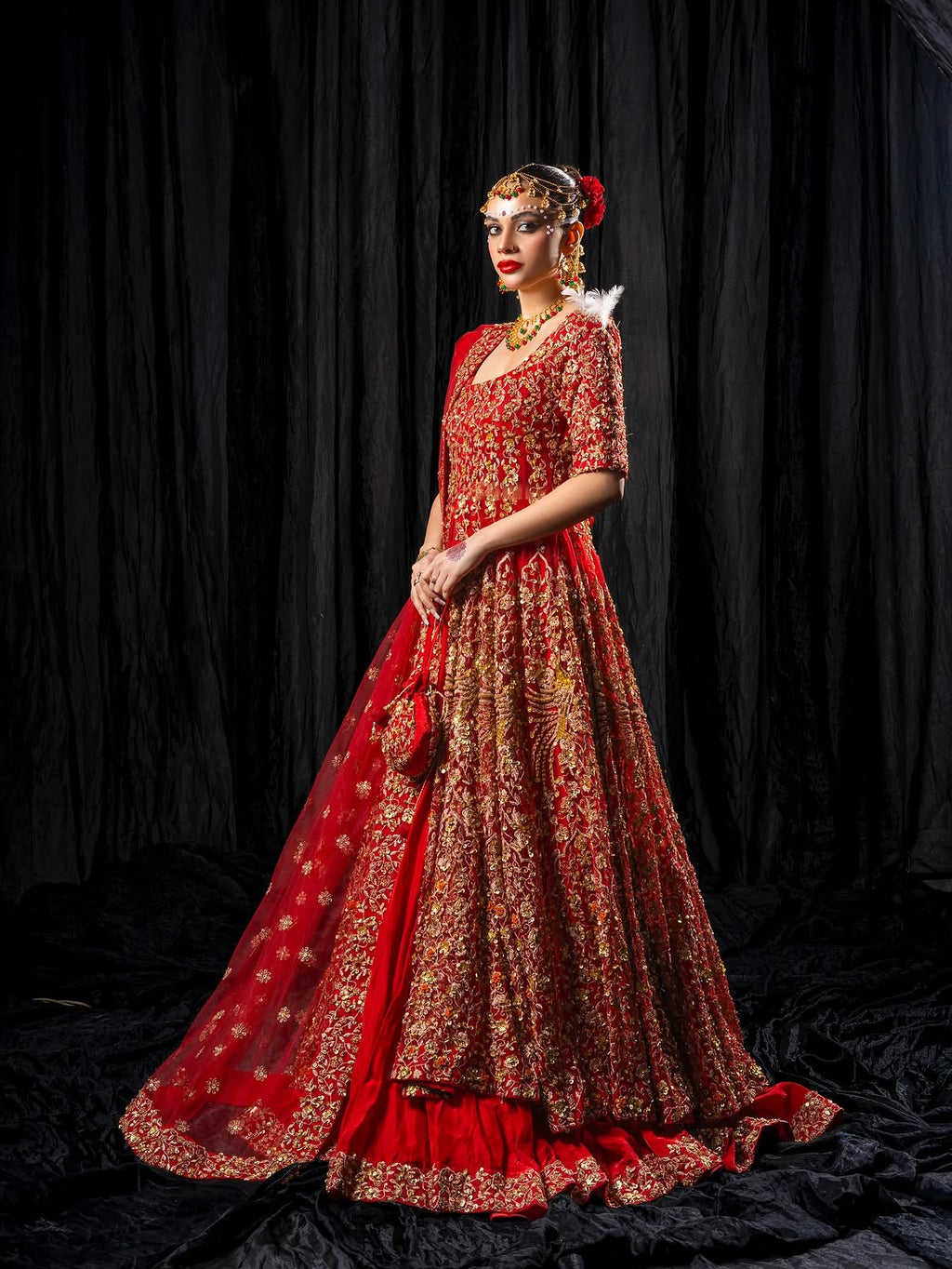 Red Lehenga