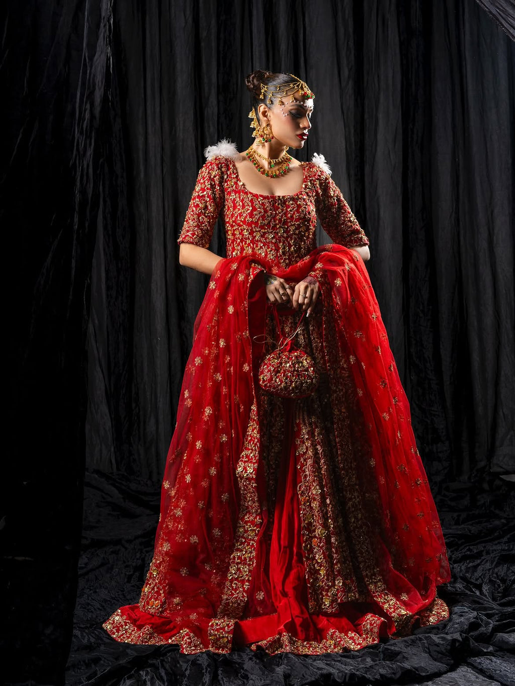 Red Lehenga