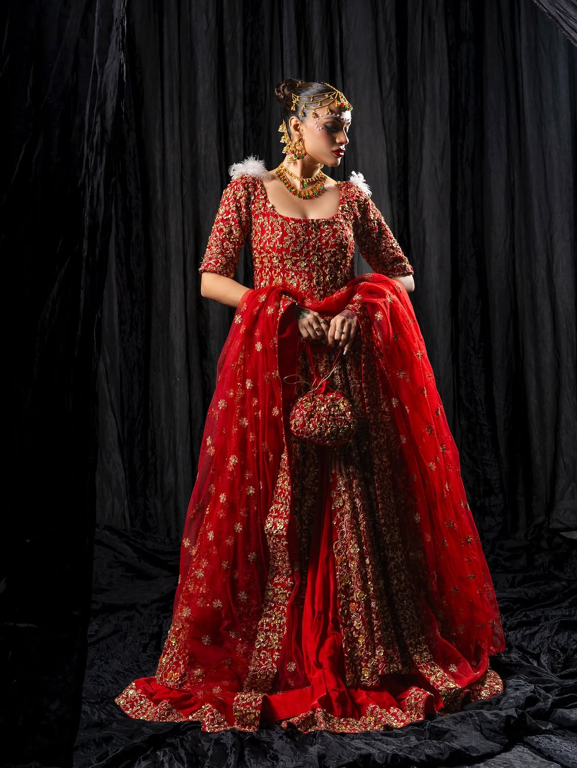 Red Lehenga