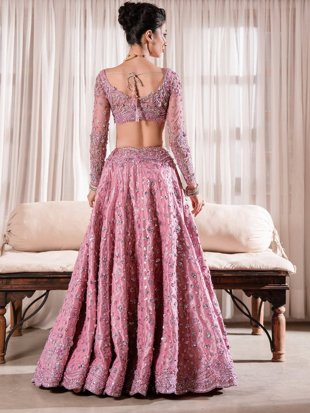 Enchanting blush pink lehenga