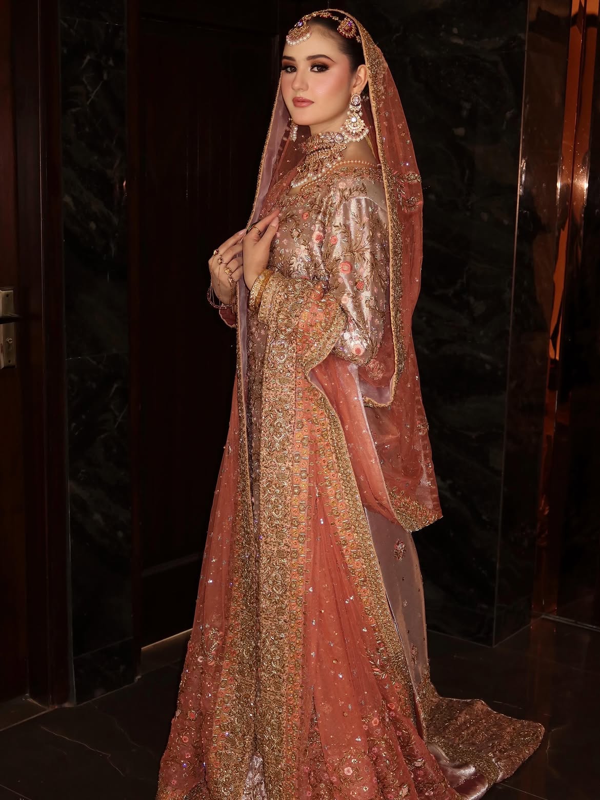 COPPER BRONZE BRIDAL WEAR