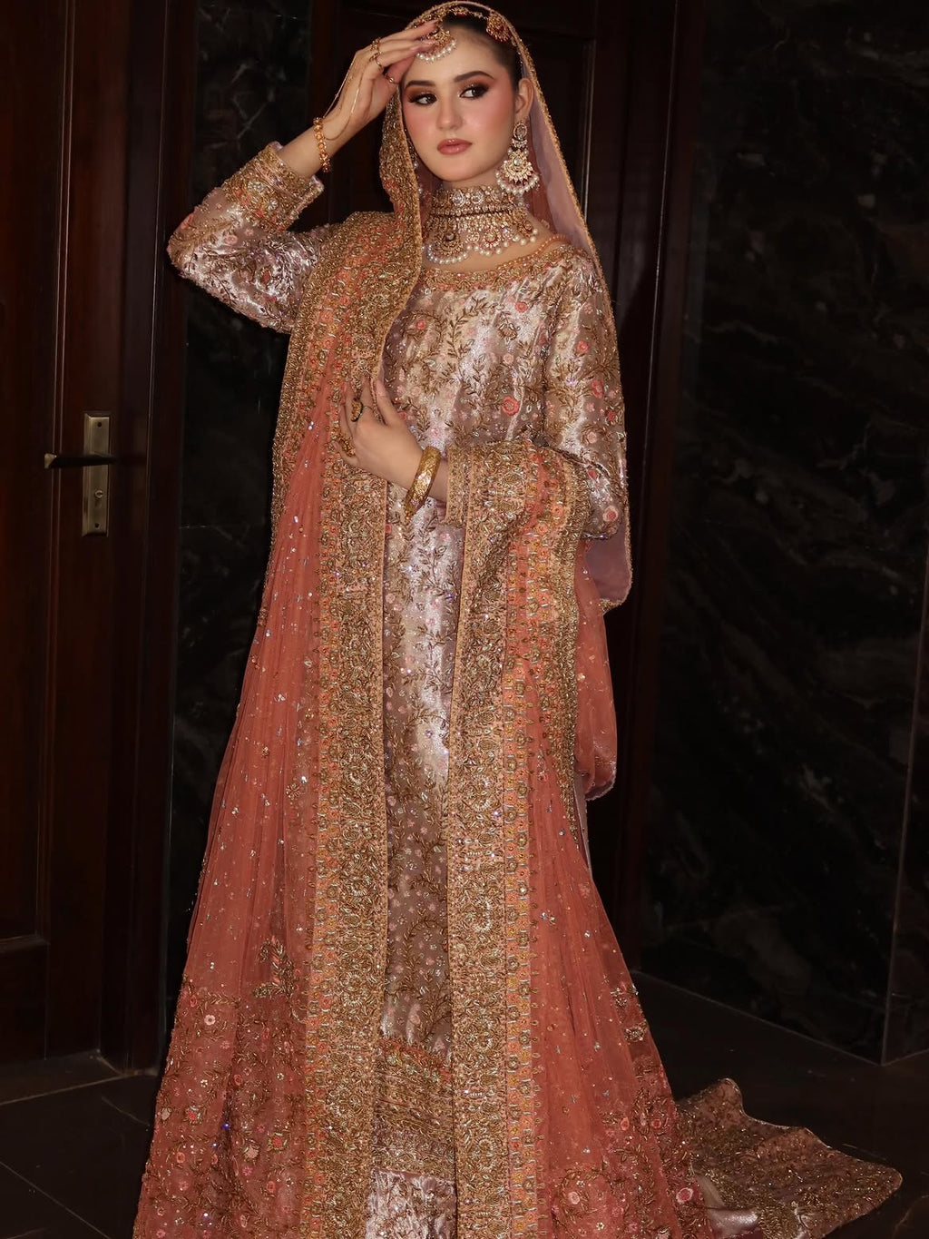 COPPER BRONZE BRIDAL WEAR