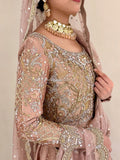 PEACHY FLARED BRIDAL MAXI GOWN