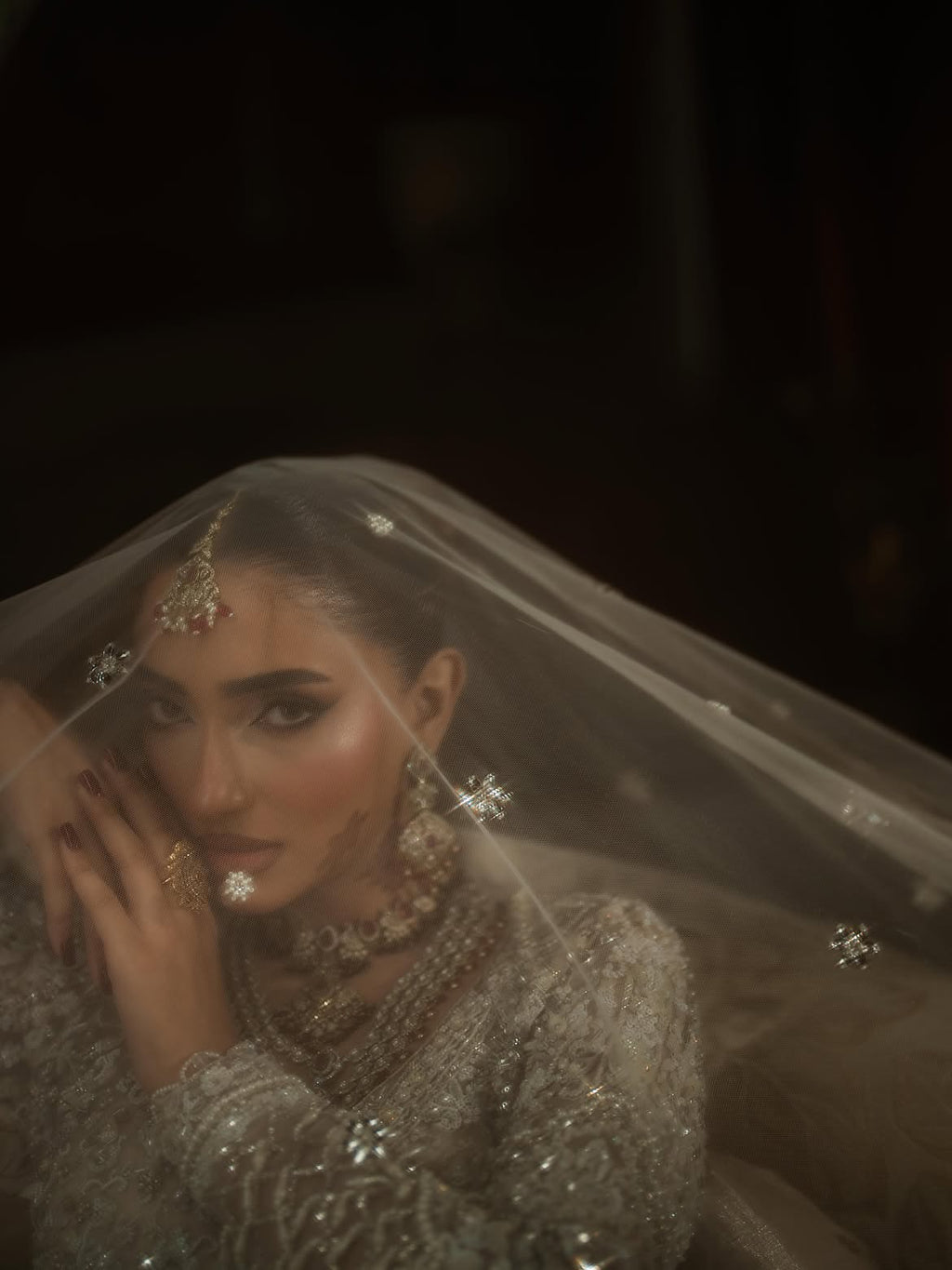 OFF WHITE HEAVILY EMBELLISHED BRIDAL WEAR