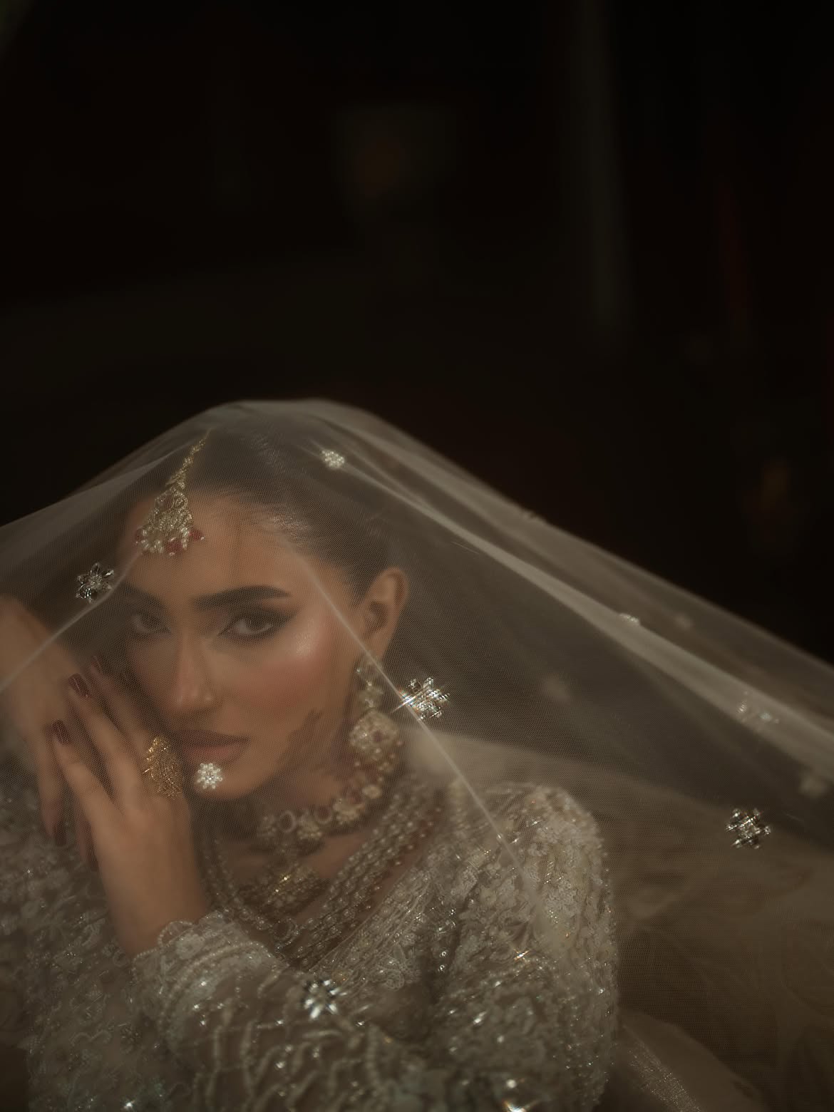 OFF WHITE HEAVILY EMBELLISHED BRIDAL WEAR
