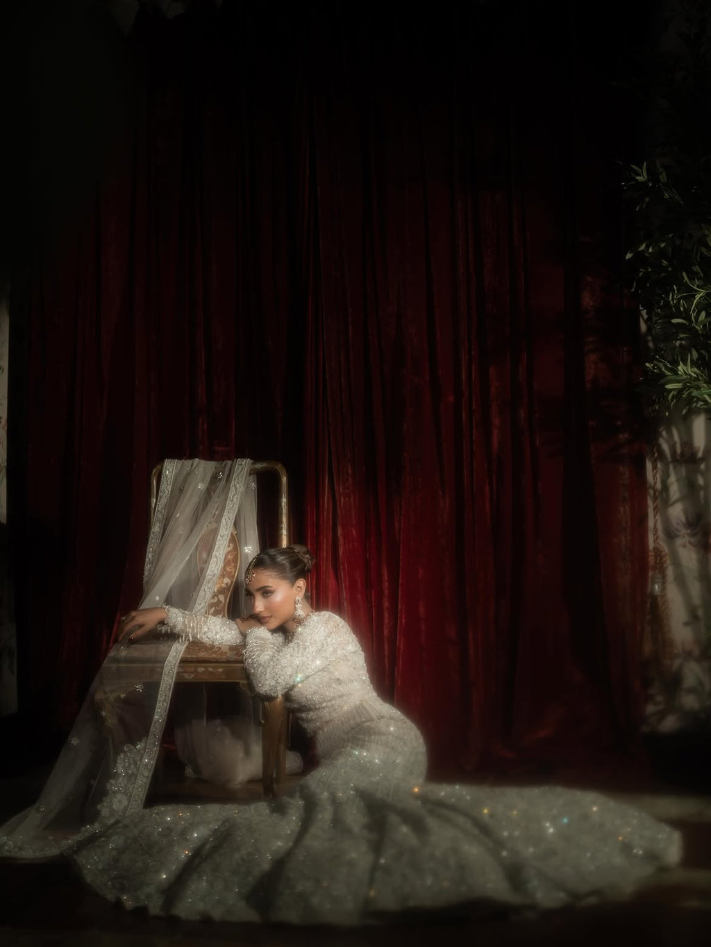 OFF WHITE HEAVILY EMBELLISHED BRIDAL WEAR