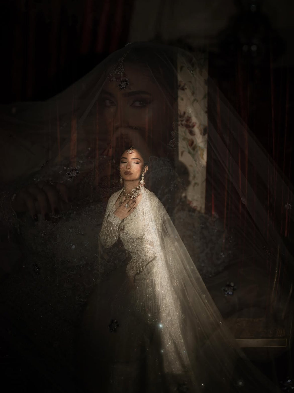 OFF WHITE HEAVILY EMBELLISHED BRIDAL WEAR