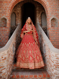 ROYAL RED BRIDAL LEHENGA