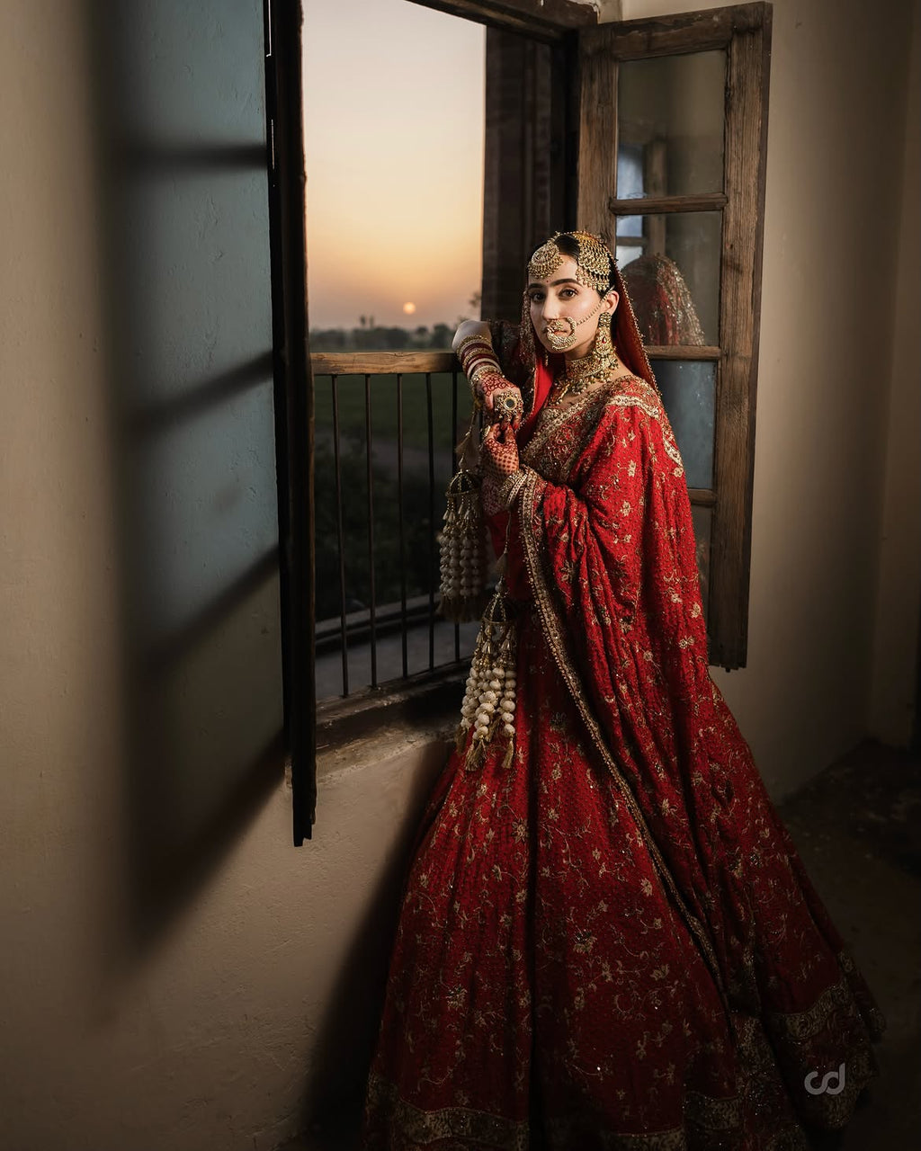 RED BRIDAL LEHENGA