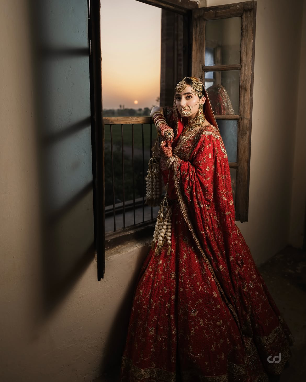 RED BRIDAL LEHENGA