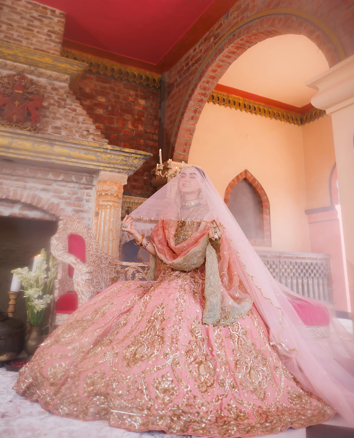 DRAMATIC FLARED BRIDAL LEHENGA