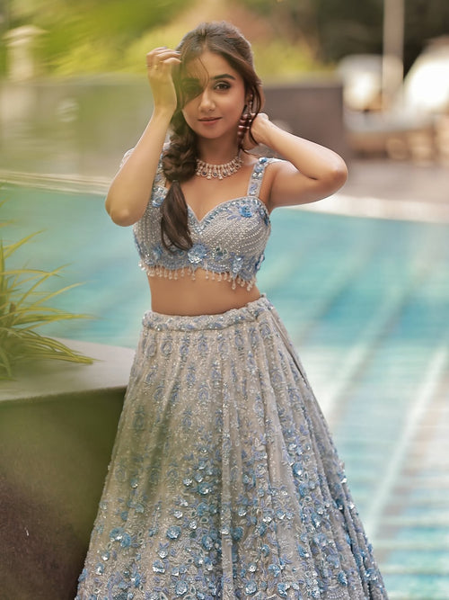 3D BRIDAL LEHENGA