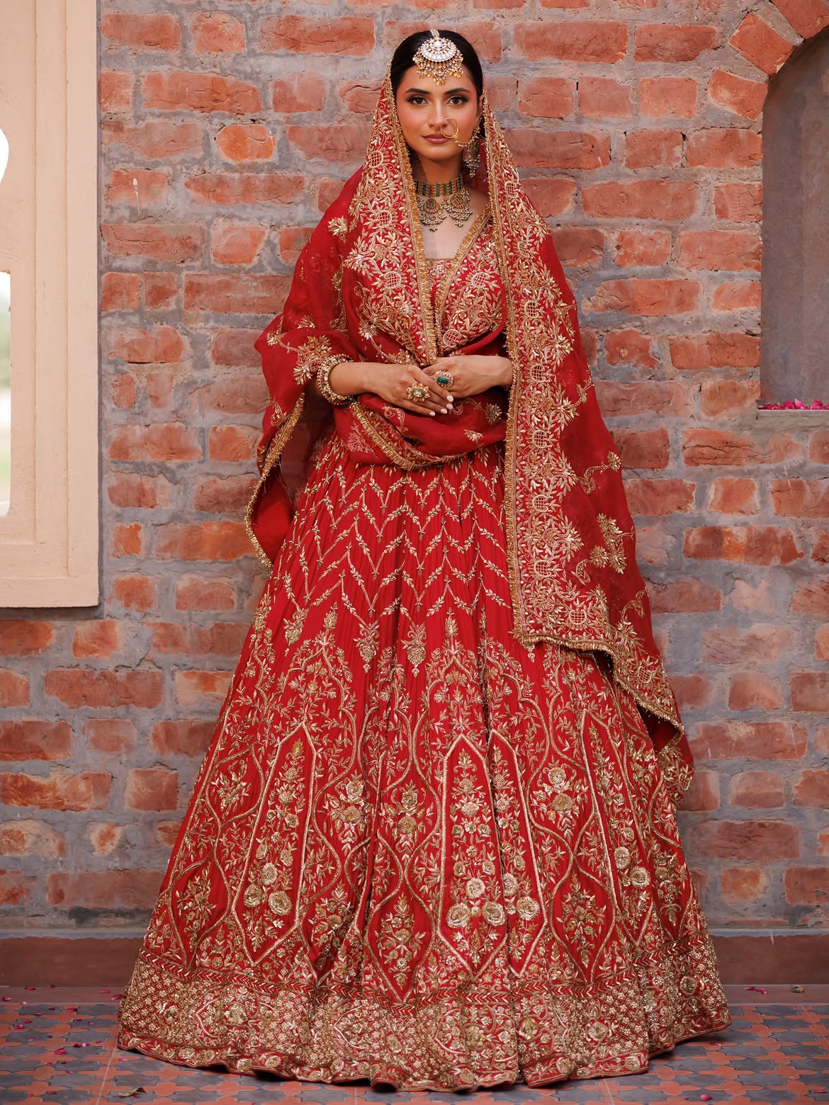 ROYAL RED BRIDAL LEHENGA