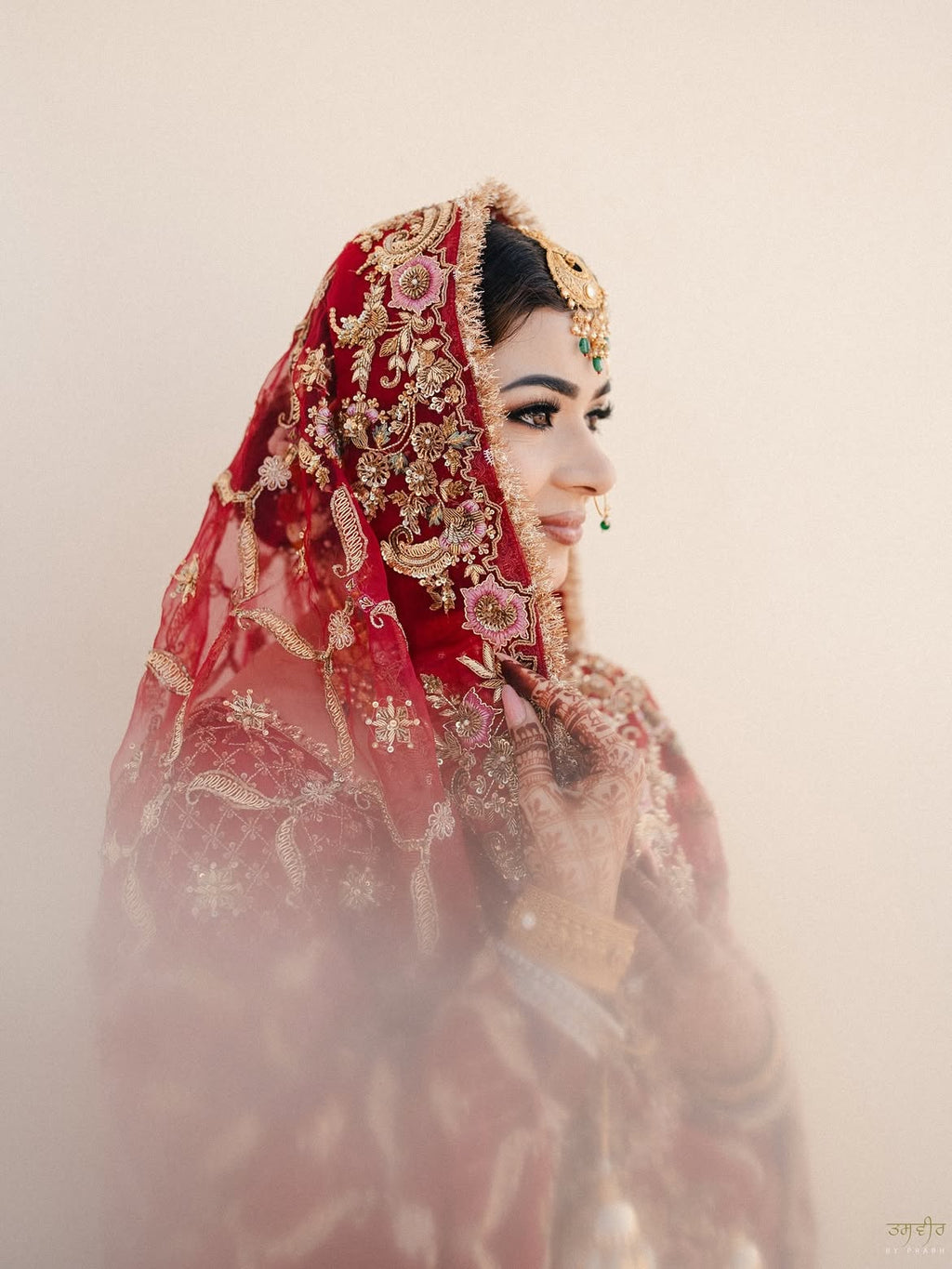CRIMSON RED BRIDAL LEHENGA