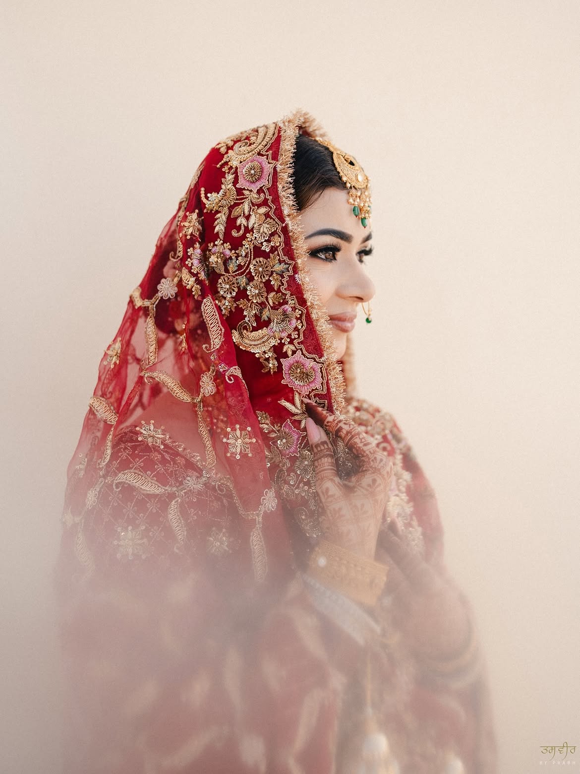 CRIMSON RED BRIDAL LEHENGA