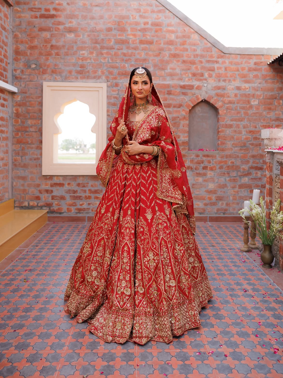 ROYAL RED BRIDAL LEHENGA