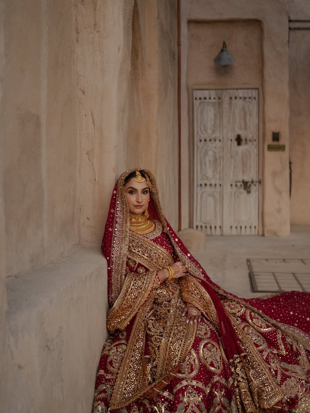 ULTRA DENSE BRIDAL RED LEHENGA