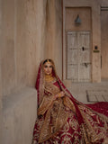ULTRA DENSE BRIDAL RED LEHENGA