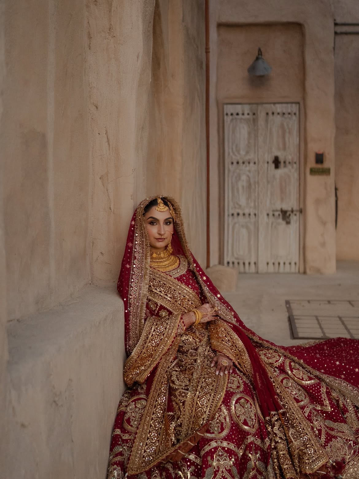ULTRA DENSE BRIDAL RED LEHENGA