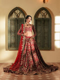 RICH RED LUXURY BRIDAL FLOOR LENGTH LEHENGA